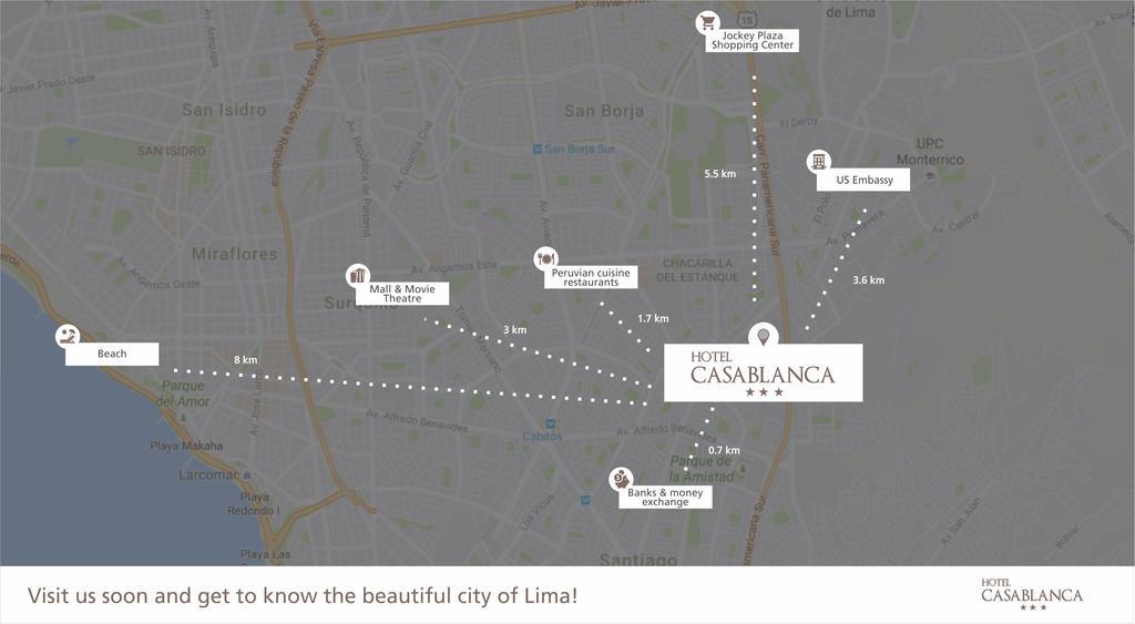 فندق Casablanca ليما المظهر الخارجي الصورة